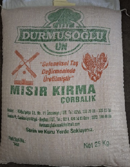 Mısır Kırması Sarı Çorbalık Orta 25 Kg