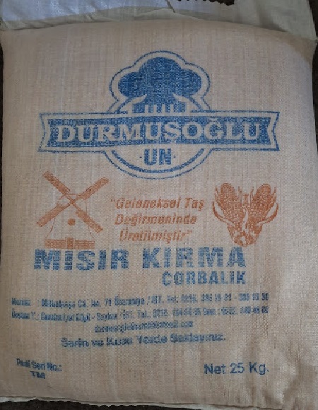 Mısır Kırması Sarı Çorbalık İri 25 Kg.