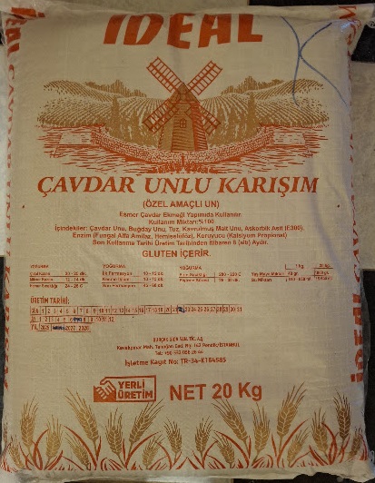 Çavdar Unlu ekmek Miksi 20 Kg.